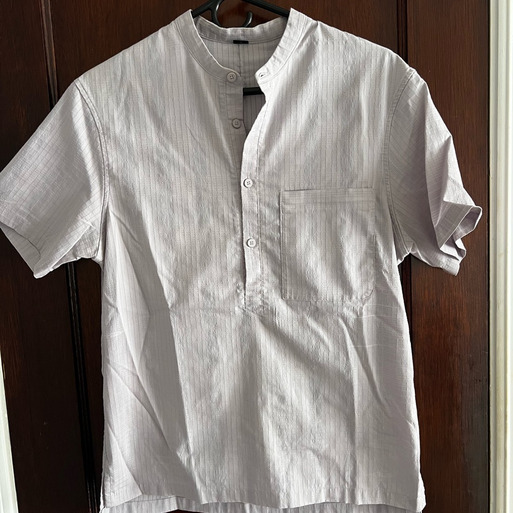 Men's lilac Short Sleeve Shirt- Lululemon